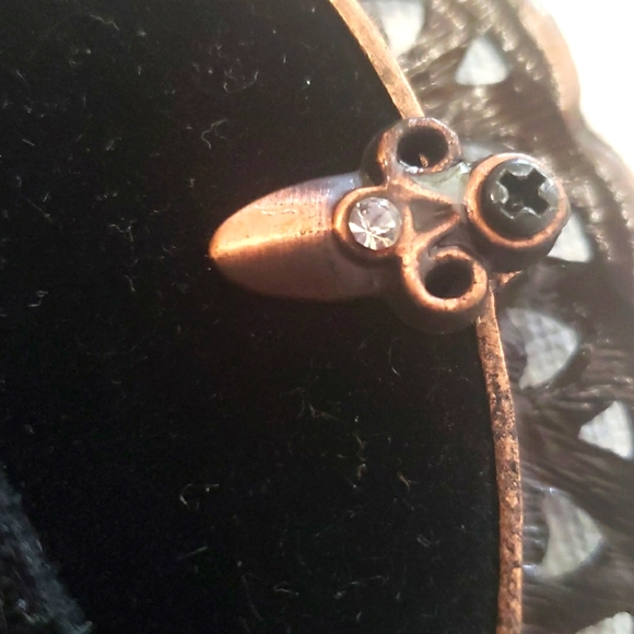 Vintage Cute Hobby Lobby Metal/Stones Picture Frame /3.5×3.5 Inches - Picture 6 of 10